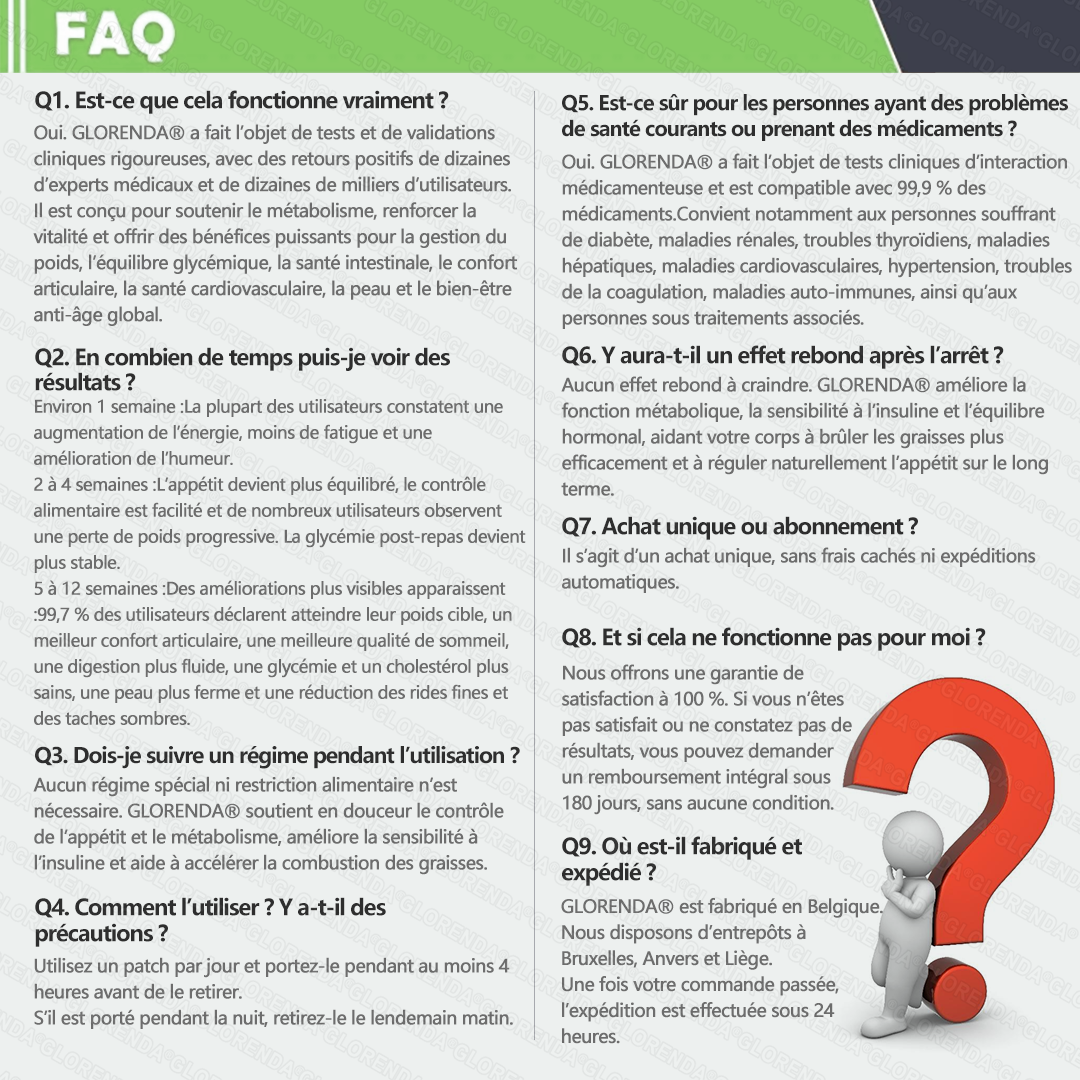 Boutique officielle 🐼🐼𝐆𝐋𝐎𝐑𝐄𝐍𝐃𝐀® Moringa · Berbérine + NAD+ – Patch Microneedle Nano Avancé 10-en-1 (1×/jour, résultats visibles en 7 jours) | Obésité, relâchement cutané, apnée du sommeil, articulations, etc.-INT